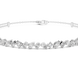 Contemporary multi shape lab grown diamond chain bracelet with pear oval marquise and emerald cut diamonds in yellow white and rose gold