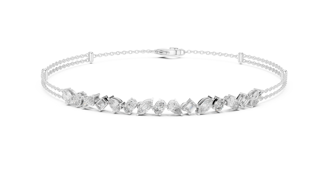 Contemporary Multi Shape Chain Bracelet