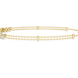 Contemporary multi shape lab grown diamond chain bracelet with pear oval marquise and emerald cut diamonds in yellow white and rose gold