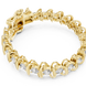 Bold link style lab grown diamond bracelet with large round cut diamonds in yellow white and rose gold