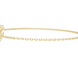 Vintage halo style lab grown diamond bracelet connector with round center diamonds and halo detailing in yellow white and rose gold