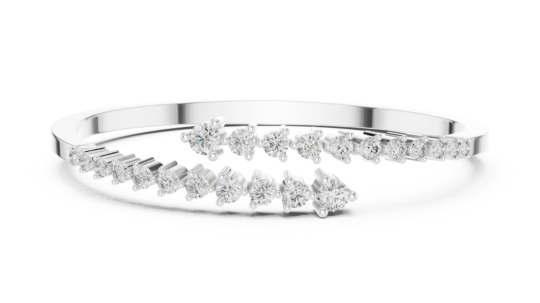 Graduated Round Open Cuff Bracelet