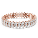 Luxury pear shape diamond tennis bracelet in gold with brilliant lab grown diamonds by Signora Jewels