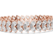 Luxury pear shape diamond tennis bracelet in gold with brilliant lab grown diamonds by Signora Jewels