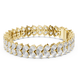 Luxury pear shape diamond tennis bracelet in gold with brilliant lab grown diamonds by Signora Jewels