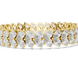 Luxury pear shape diamond tennis bracelet in gold with brilliant lab grown diamonds by Signora Jewels