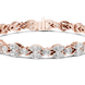 Luxury marquise and pear diamond tennis bracelet in gold with lab grown diamonds by Signora Jewels