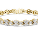 Luxury marquise and pear diamond tennis bracelet in gold with lab grown diamonds by Signora Jewels