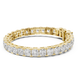 Luxury princess cut diamond tennis bracelet in gold with lab grown diamonds by Signora Jewels