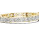 Luxury princess cut diamond tennis bracelet in gold with lab grown diamonds by Signora Jewels