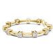 Minimal round diamond station bracelet in gold with lab grown diamonds by Signora Jewels