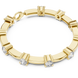 Minimal round diamond station bracelet in gold with lab grown diamonds by Signora Jewels