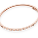Minimal round diamond bangle bracelet in gold with delicate lab grown diamonds by Signora Jewels