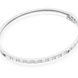 Minimal round diamond bangle bracelet in gold with delicate lab grown diamonds by Signora Jewels