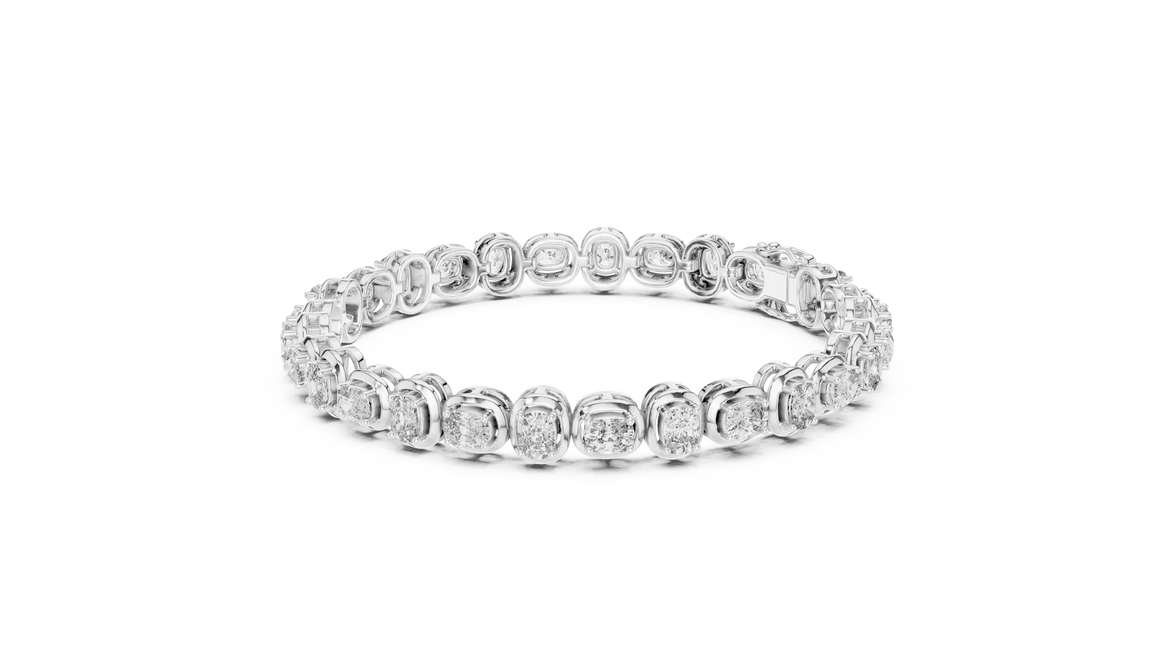 Diamond ring on a white background