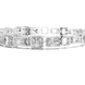 Diamond bracelet with rectangular stones on a white background