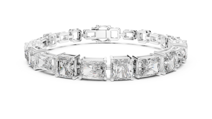 Multi Shape Diamond Tennis Bracelet