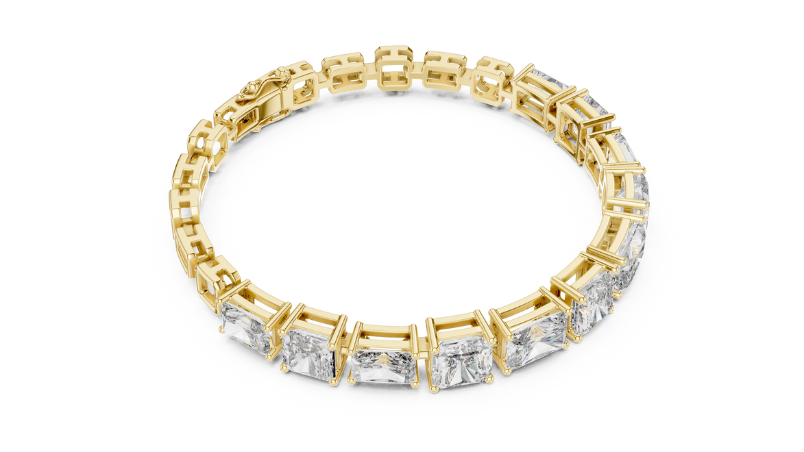 Multi Shape Diamond Tennis Bracelet
