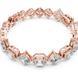 Gold and diamond bracelet on a white background