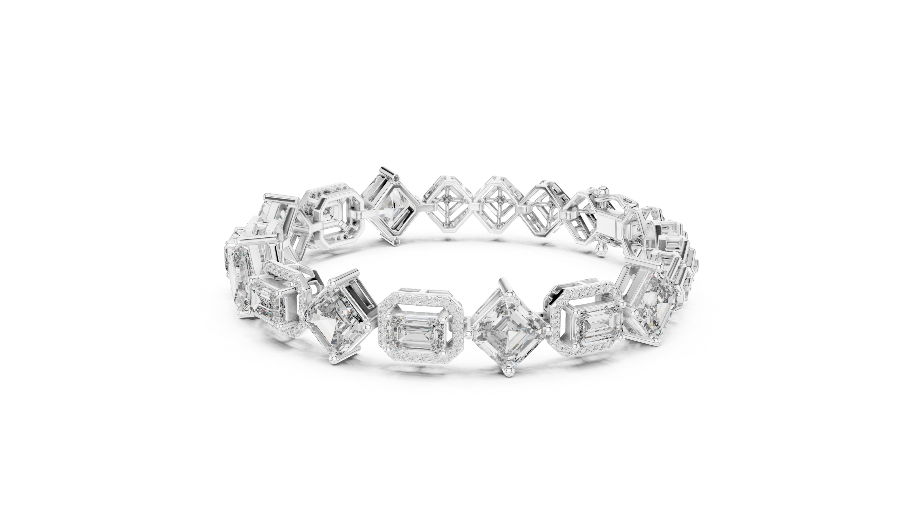 Diamond ring with a white background
