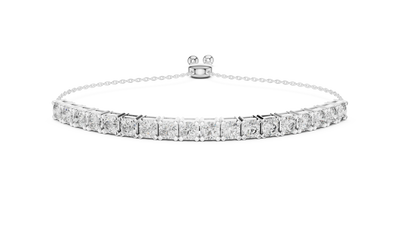 Diamond bracelet on a white background