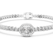 Diamond bracelet on a white background