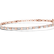 Lab grown baguette diamond tennis bracelet in yellow gold white gold and rose gold featuring sleek geometric diamond settings