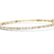 Lab grown baguette diamond tennis bracelet in yellow gold white gold and rose gold featuring sleek geometric diamond settings