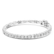 Diamond bracelet on a white background