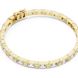 Emerald cut lab grown diamond tennis bracelet in yellow gold white gold and rose gold with sleek modern diamond layout