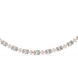 Diamond necklace on a white background