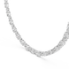 Diamond necklace on a white background