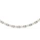 Diamond necklace on a white background