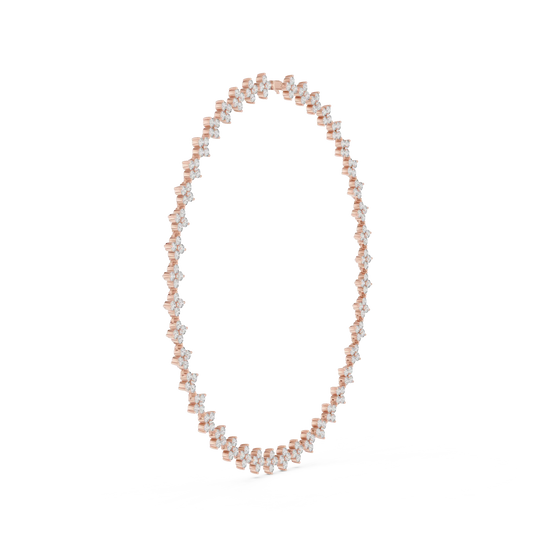 Pearl necklace on a white background