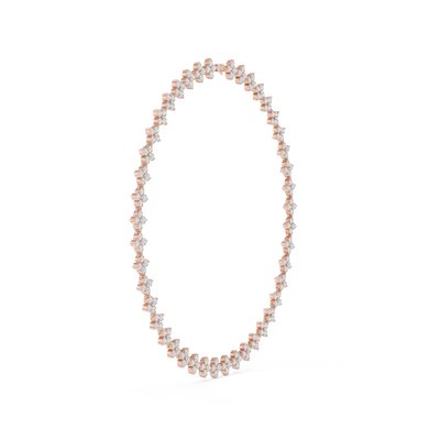 Pearl necklace on a white background