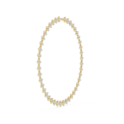 Pearl necklace on a white background