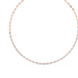 Gold and silver chain necklace on a white background