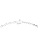 Silver bracelet on a white background
