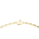 Gold bracelet on a white background