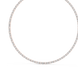 Diamond tennis necklace on a white background