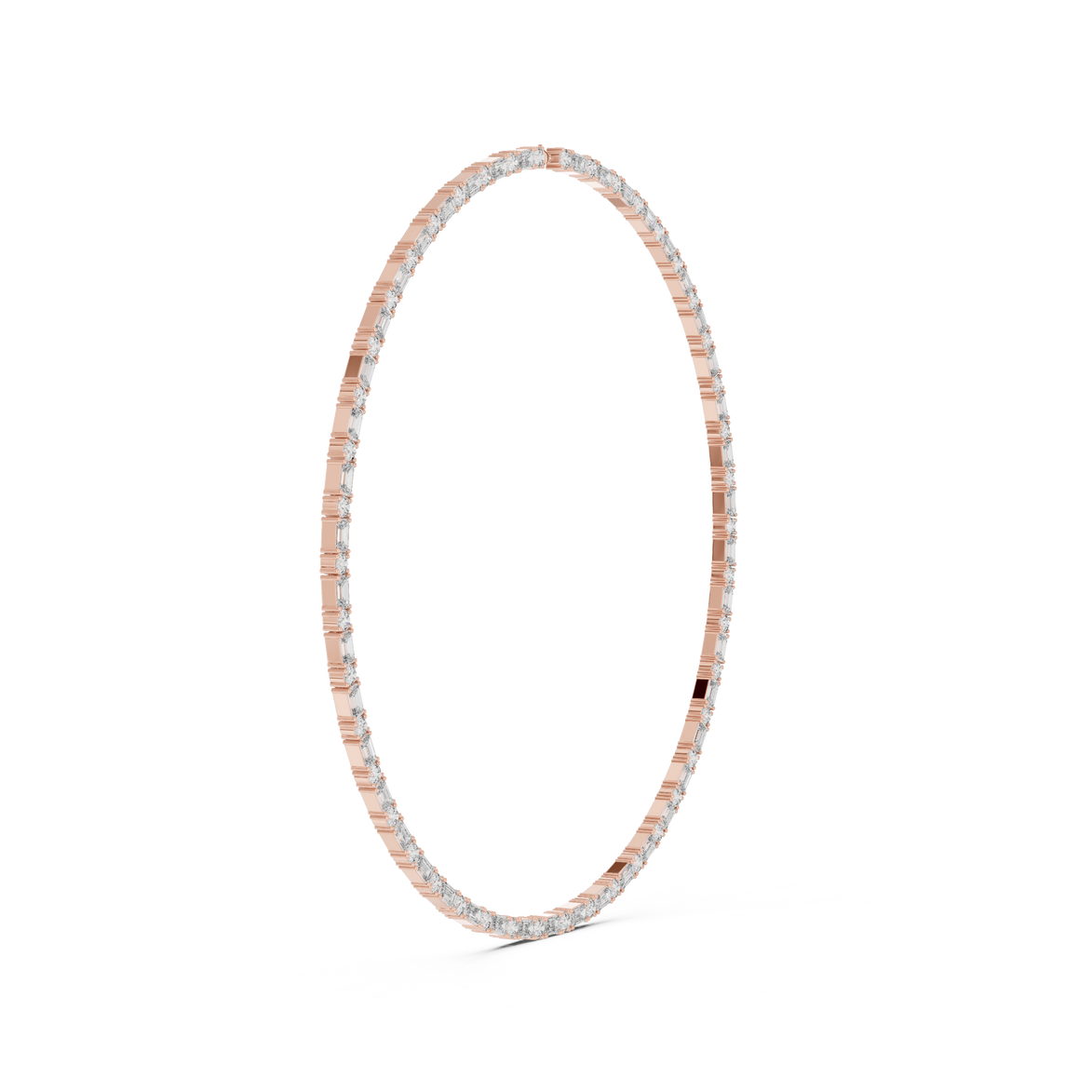 gold necklace on a white background