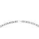 Diamond necklace on a white background