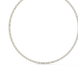 Diamond tennis necklace on a white background