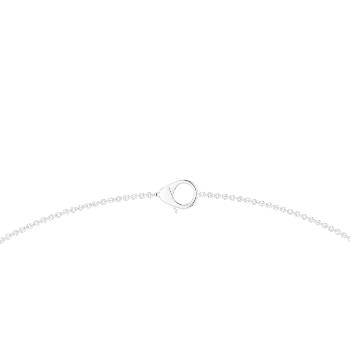 white gold bracelet on a white background