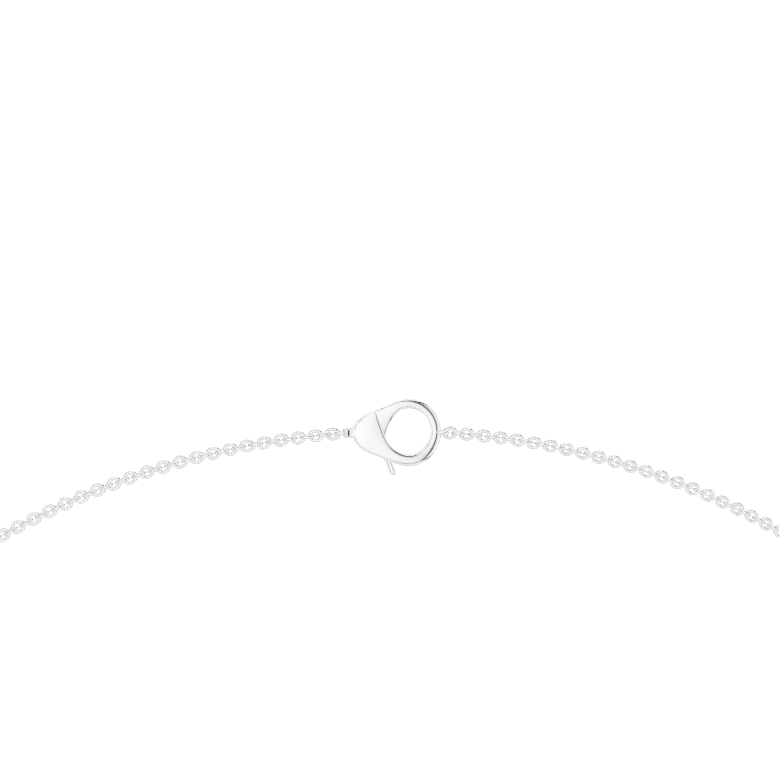 white gold bracelet on a white background