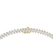 Gold and diamond bracelet on a white background