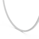 Diamond necklace on a white background