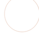 White gold necklace on a white background