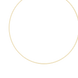 Gold chain necklace on a white background
