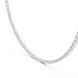 Diamond necklace on a white background